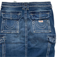 True Religion Womens Long Denim Skirt (30W)