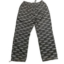 Judah Tribe Grey and White Baggy Joggers (XL)