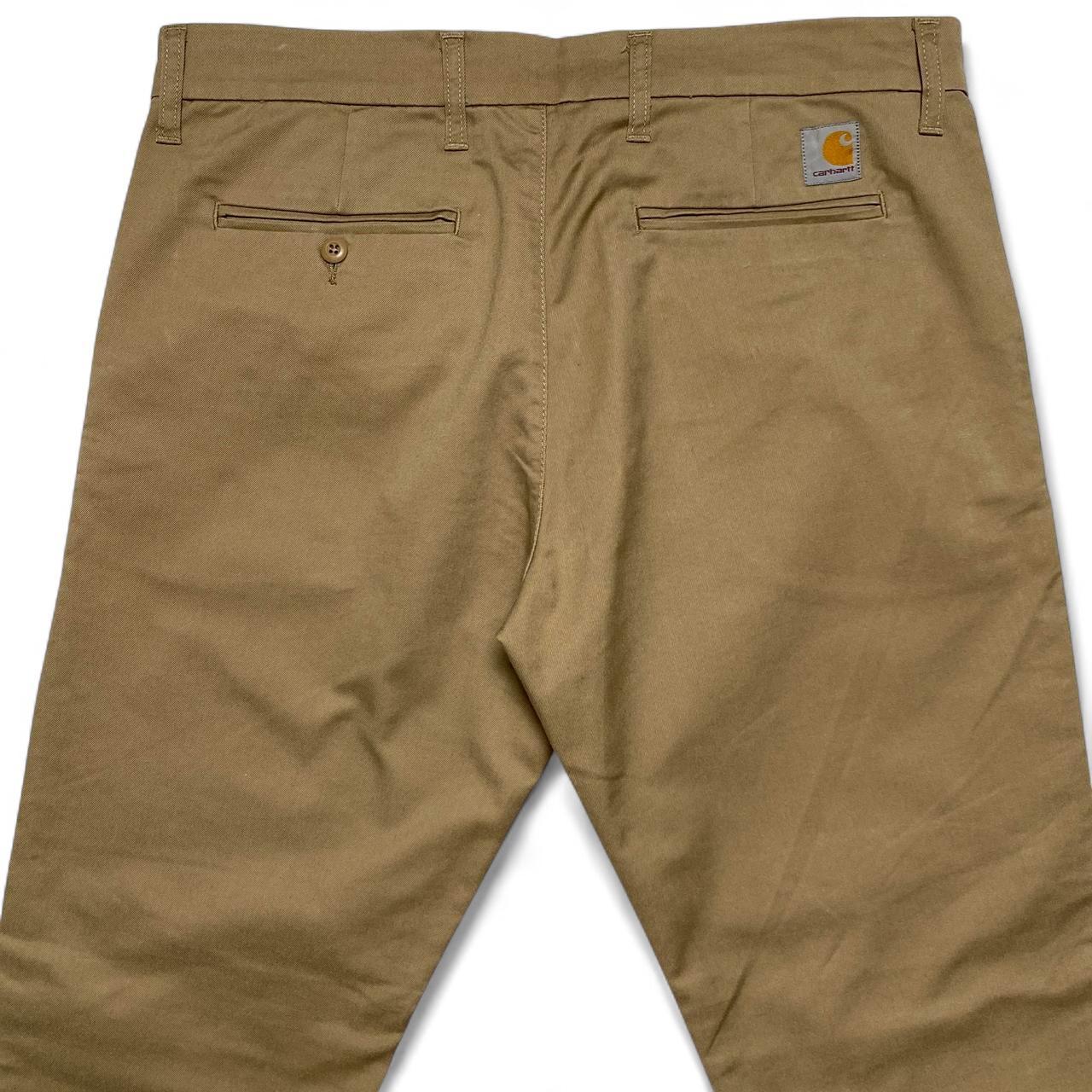 Carhartt Sid Pant Beige Slim Straight Trousers (36W)