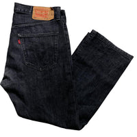 Levis 501 Dark Grey Charcoal Baggy Jeans (36W)