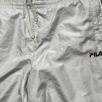 Fila Shell Trackpant Baggy Shorts Silver Black and Red (2XL)