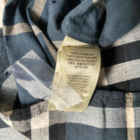 Burberry Brit Nova Check Navy Black White and Cream Long Sleeve Shirt (2XL)