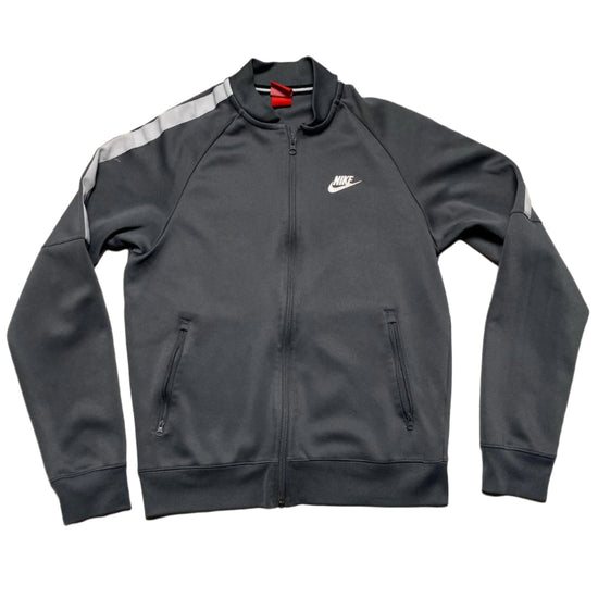 Nike Grey and White Tracksuit Jacket (S)