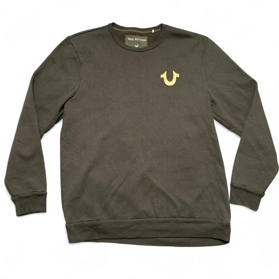 True Religion Khaki Green Jumper and Joggers Tracksuit (L)