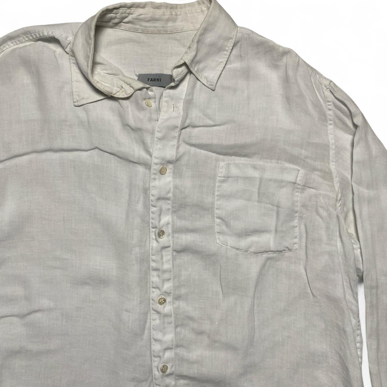 Nicole Farhi White Long Sleeve Shirt (L)