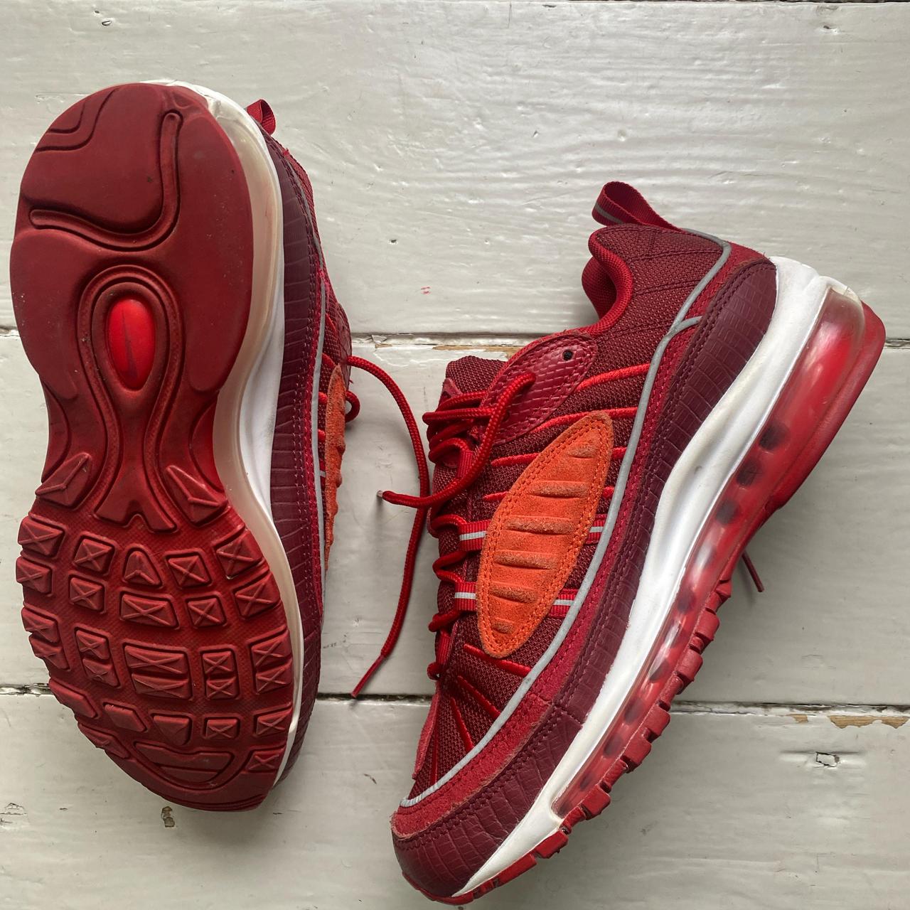 Nike Air Max 98 Red and White