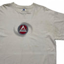 Adidas Football Vintage Y2K White Red and Blue T Shirt (XL)