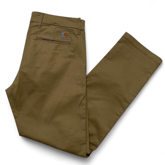 Carhartt Sid Pant Beige Slim Straight Trousers (36W)