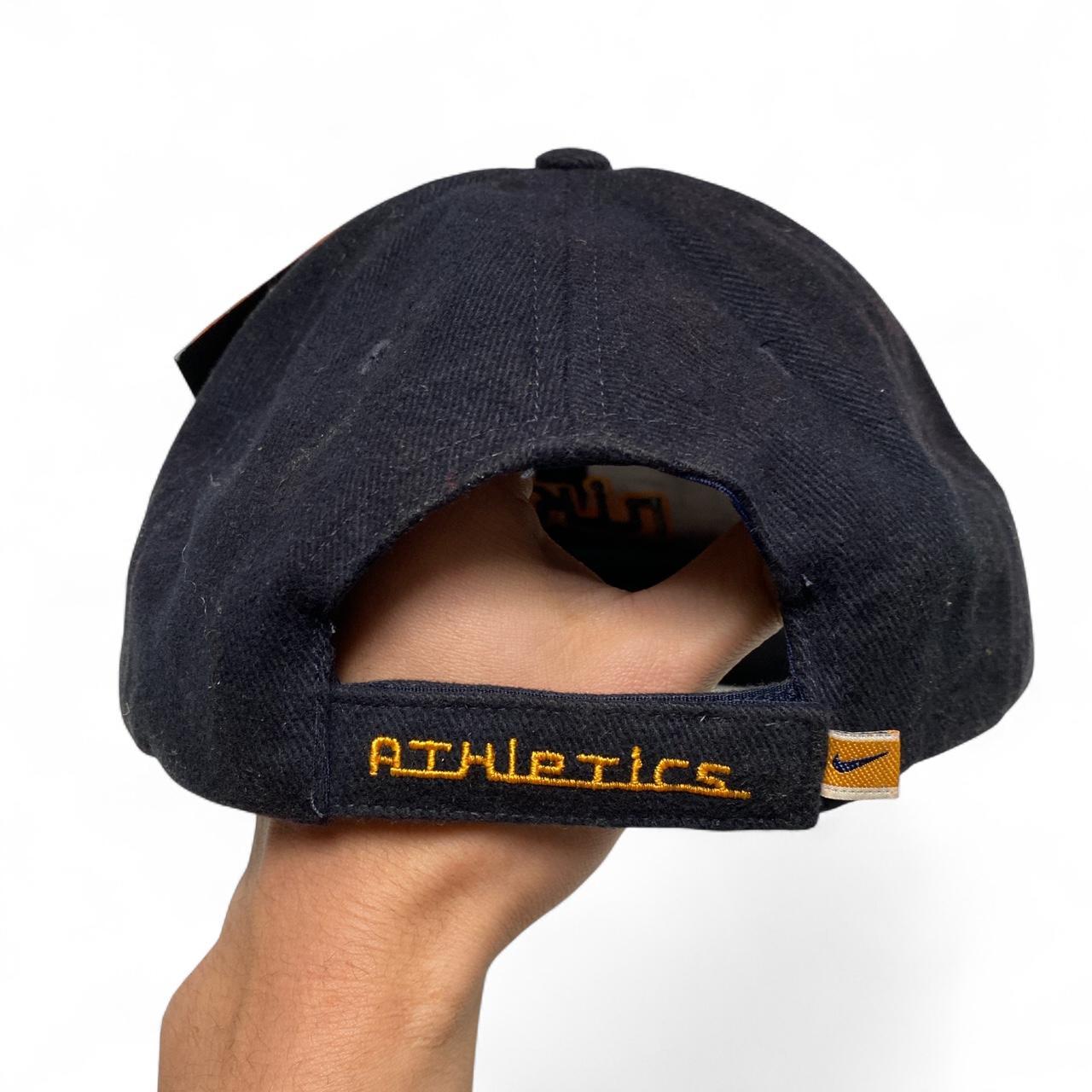 Nike Vintage y2k Navy and Yellow Cap
