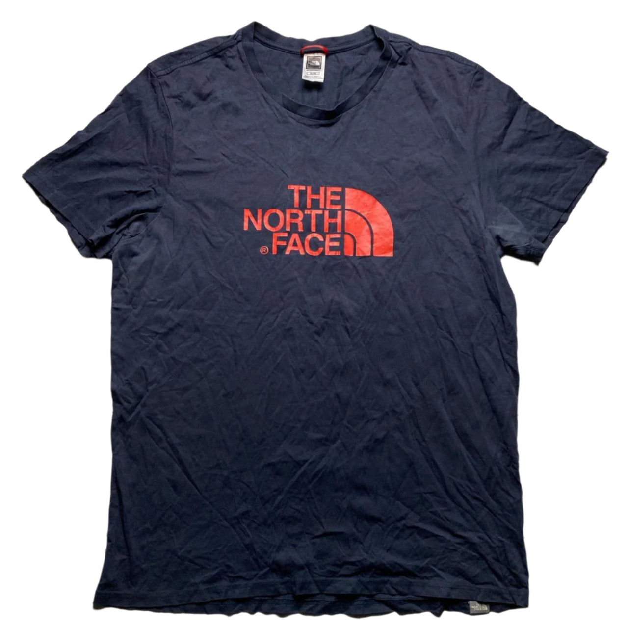 The North Face Navy and Red T Shirt (XL)