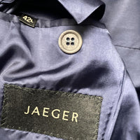 Jaegar Blue Full Suit Jacket and Trousers Two Piece (L)