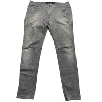 Armani Bleach Distressed Grey Jeans (38W)