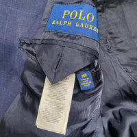 Polo Ralph Lauren Navy Pin Striped Full Two Piece Suit (M)