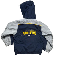Nike Athletic Vintage Navy Grey and Yellow Kids Jacket (M Kids)