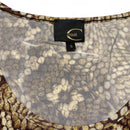 Roberto Cavalli Just Cavalli Vintage y2k Snakeskin Top (S)