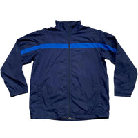 Nike Vintage Y2K Navy and Blue Shell Tracksuit Jacket (XL)