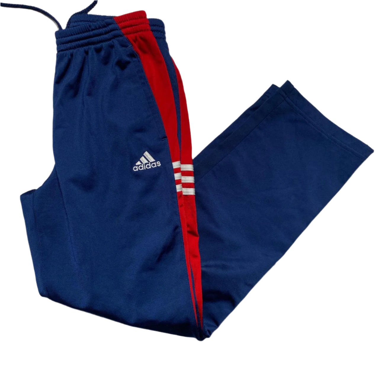 Adidas Navy White and Red Vintage Trackpant Joggers (S)