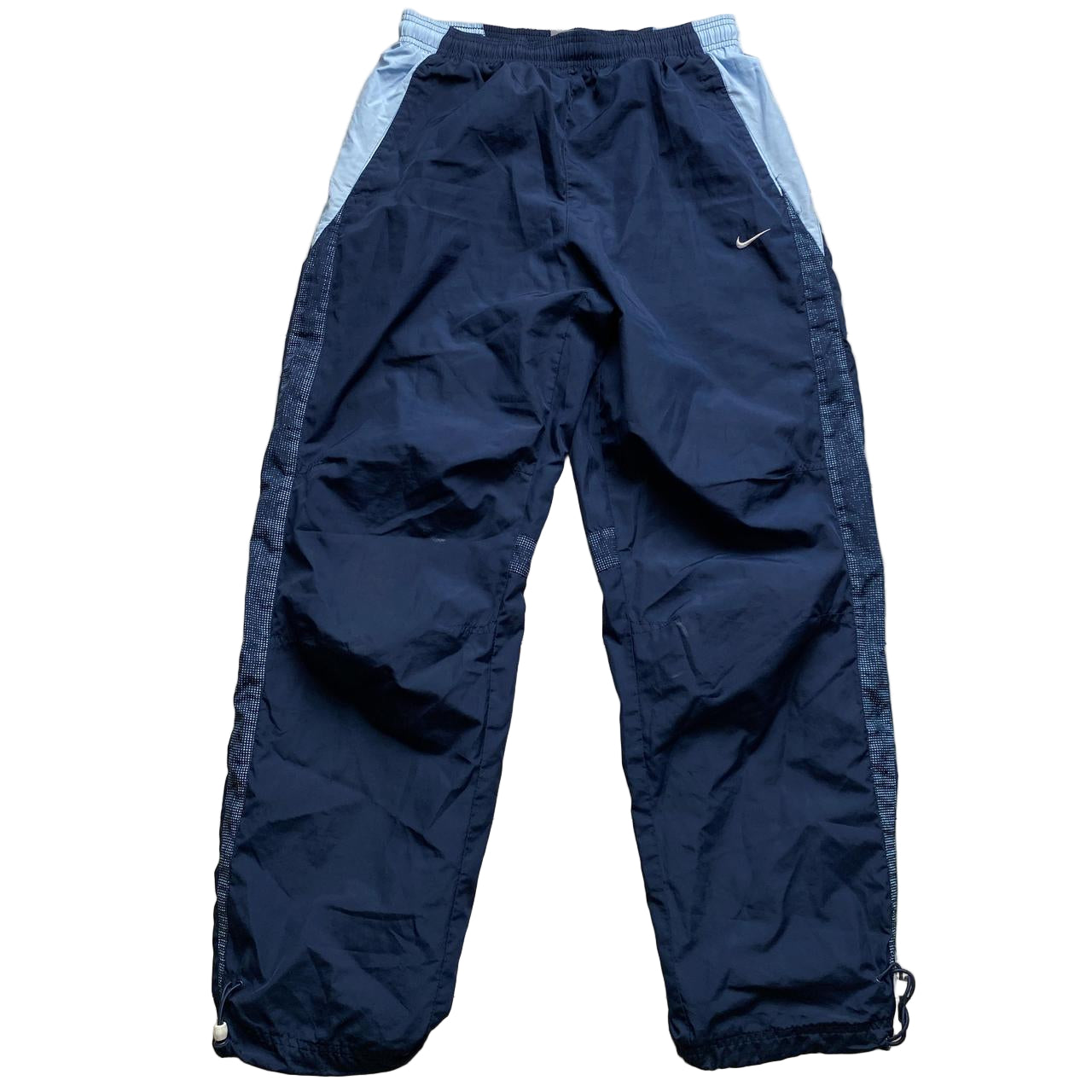 Nike Air Max Vintage Shell Trackpant Baggy Navy and Baby Blue Bottoms (M)