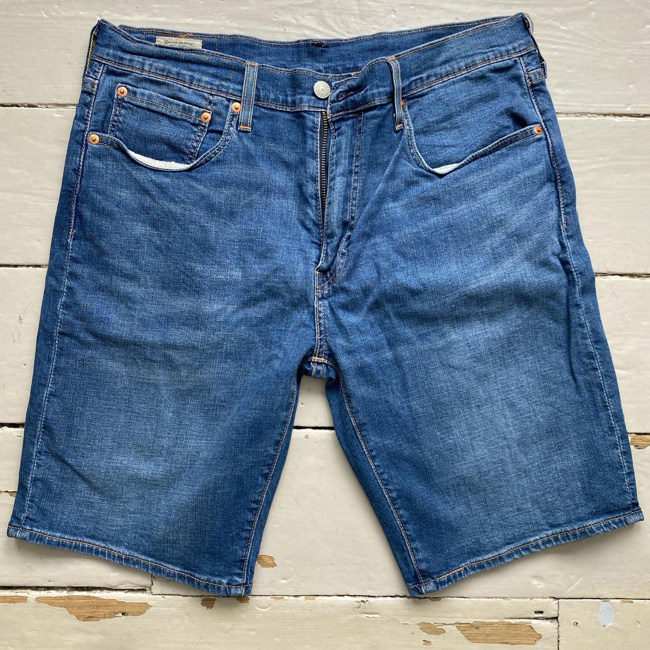 Levis 502 Jort Jean Shorts Blue