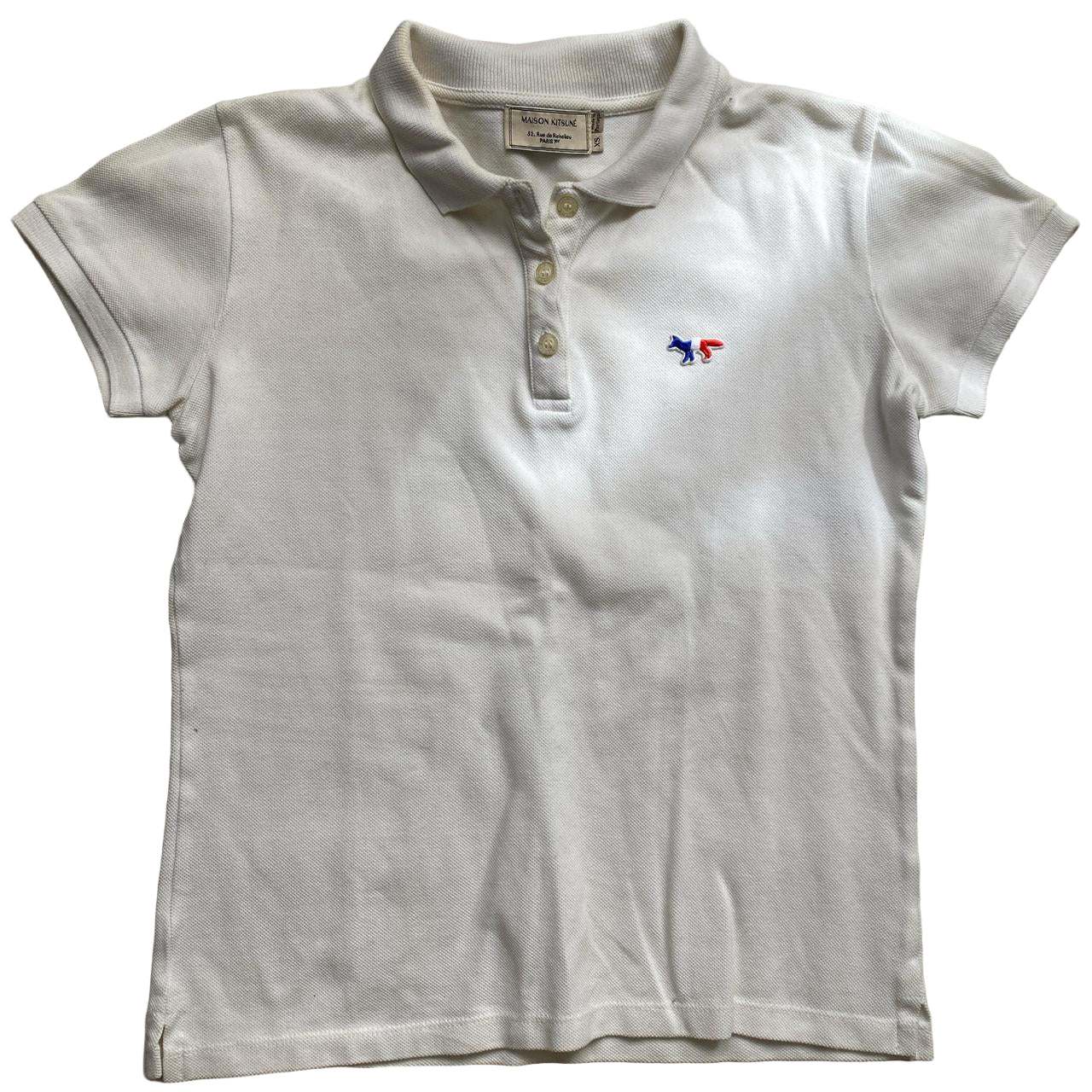 Maison Kitsune White Polo Shirt (XS)
