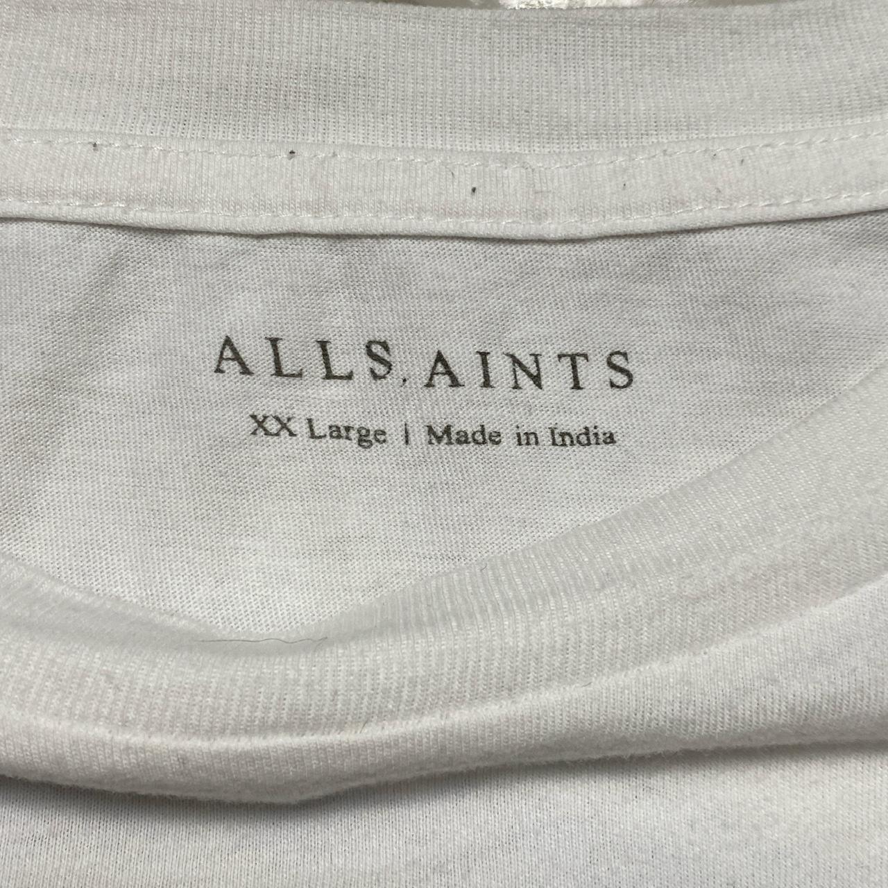 AllSaints White Skull Snake Surfer T Shirt (2XL)