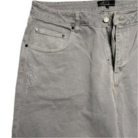 A1 Denim Baggy Silver Grey Jeans (36W)