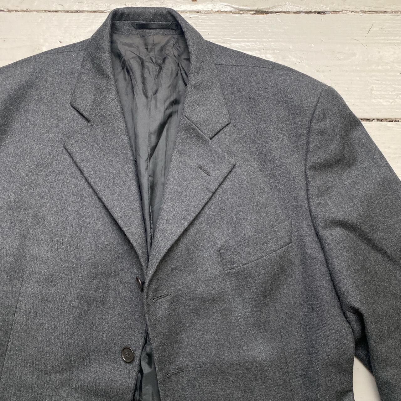 YSL Yves Saint Laurent Vintage Grey Wool Jacket