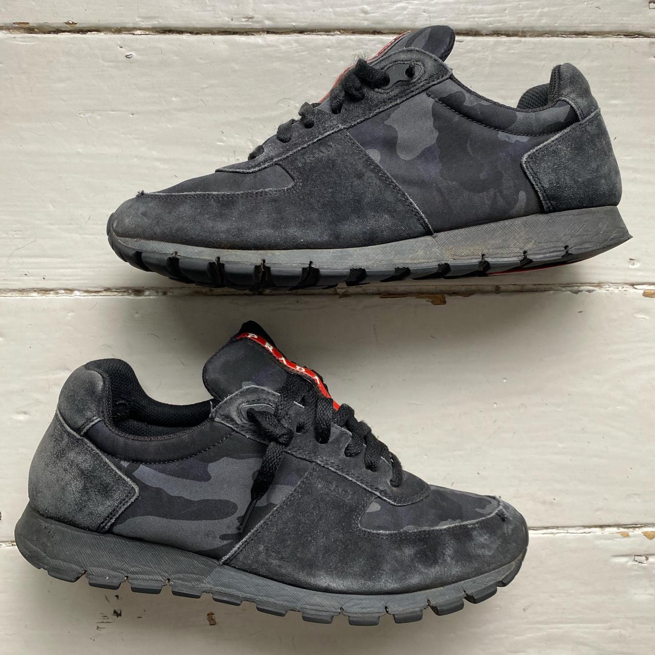 Prada Runners Camouflage Grey