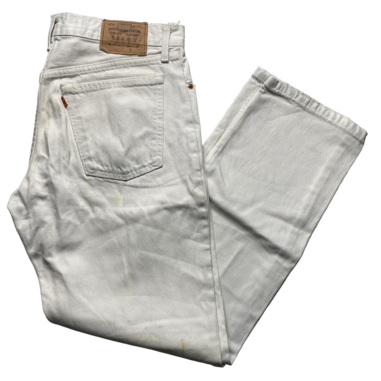 Levis 618 02 Vintage White Jeans (34W)
