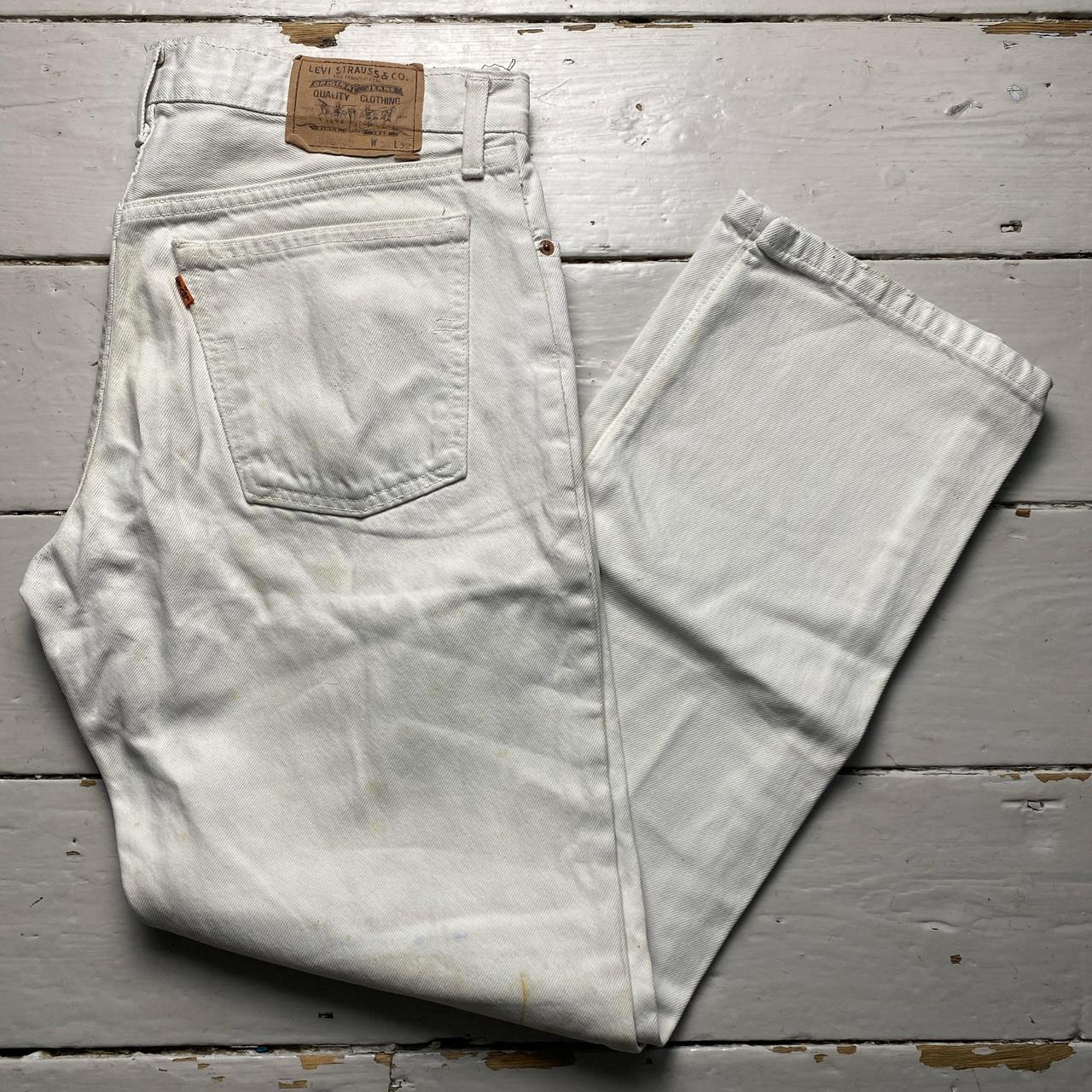 Levis 618 02 Vintage White Jeans