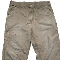 Carhartt Vintage Workwear Khaki Sand Carpenter Cargo Trousers (36W)