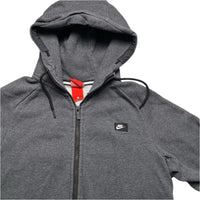 Nike Box Log Grey Black and White Swoosh Hoodie (S)