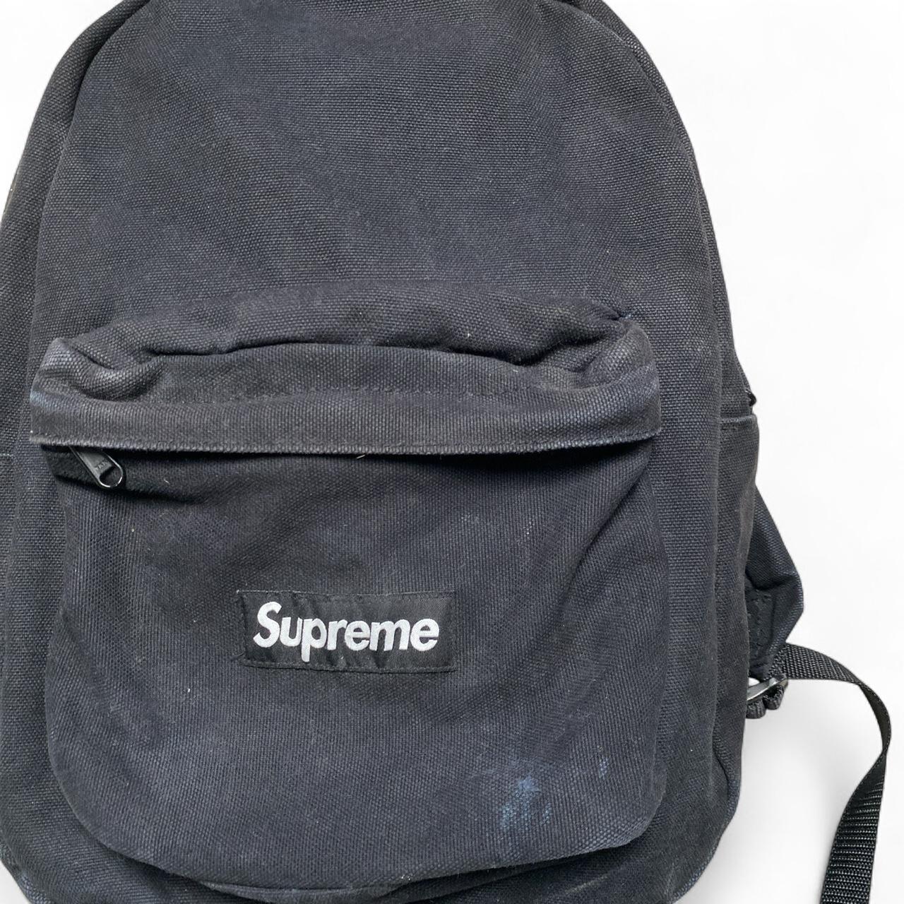 Supreme Black and White Box Logo Backpack Rucksack Bag