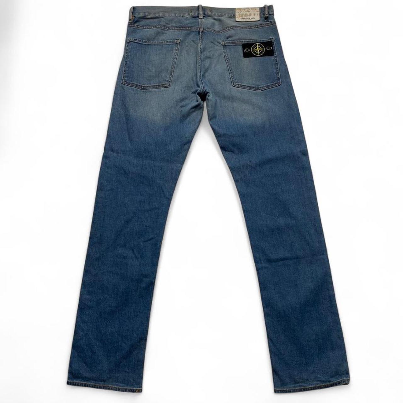 Stone Island Light Blue Straight Jeans (34W)