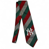 New York Yankees Print United Colours of Benetton red and green striped tie