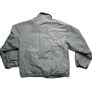 Nike y2k Vintage Silver and Navy Swoosh Shell Tracksuit Windbreaker Jacket (M)