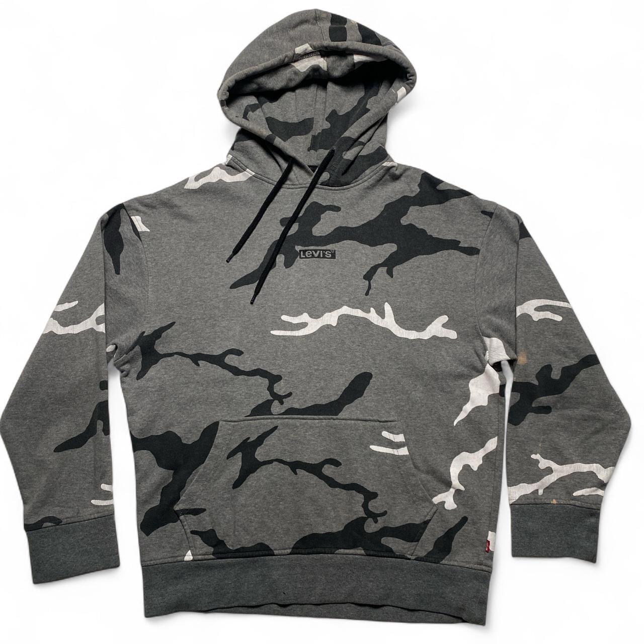 Levis Camouflage Grey and White Hoodie