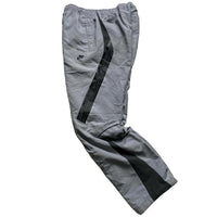 Nike Silver and Grey Swoosh Baggy Vintage y2k Shell Trackpant Bottoms (M)