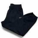 Nike Black and White Swoosh Baggy Joggers (XL)