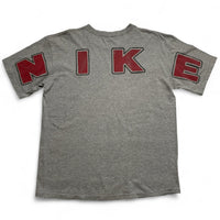 Nike Vintage 90’s Grey and Red Big Spellout T Shirt (L)