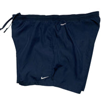 Nike Dri Fit Navy and White Shorts (M)