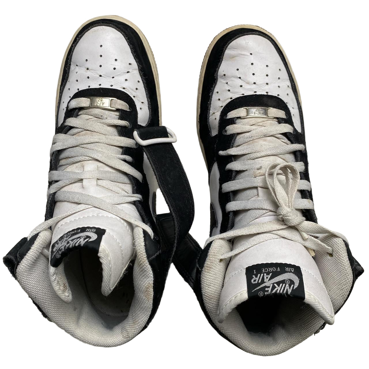 Nike Air Force 1 Mid Vintage Black and White (UK 9)