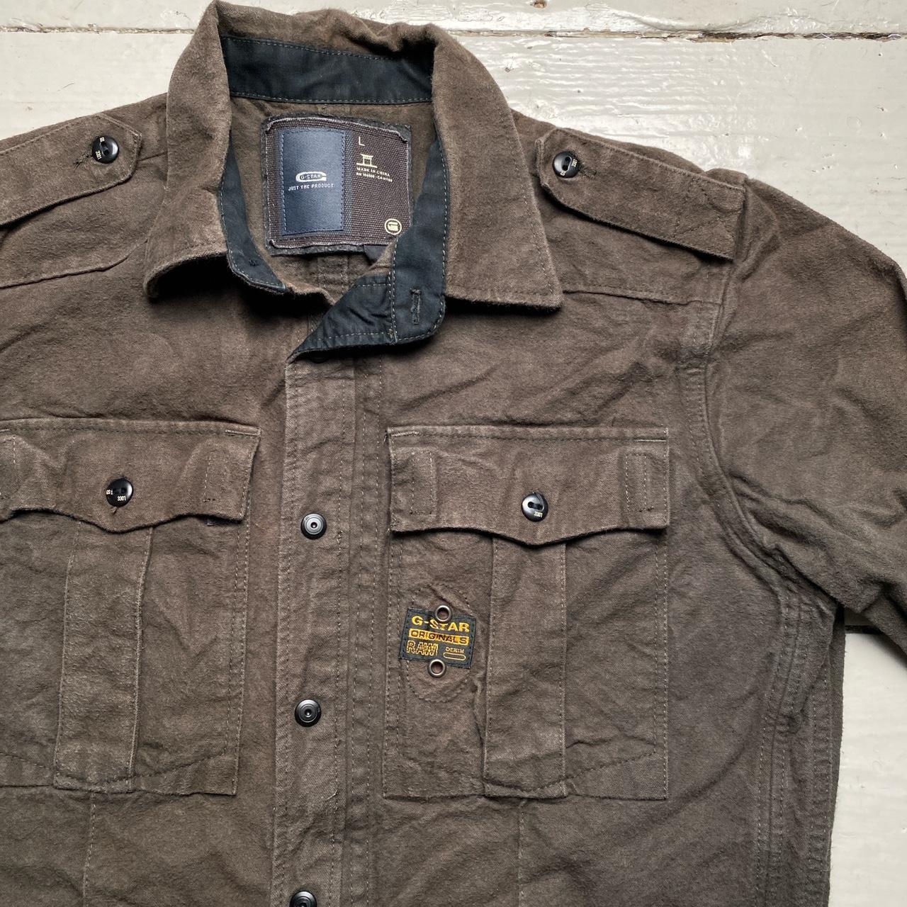 G Star Brown Button Up Shirt