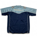 FUBU Vintage Baby Light Blue Navy and White Jersey (M)