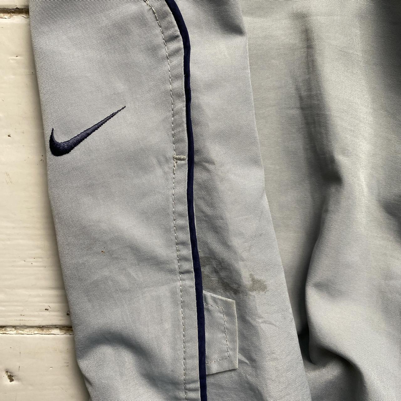 Nike Vintage Y2K Shell Trackpant Silver and Navy Shorts