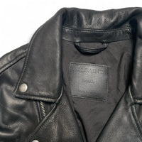 All Saints Black Leather Biker Jacket (S)