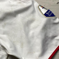 Adidas Ajax 2004/5 Vintage Football Jersey Red and White Suarez (L)