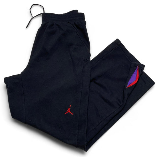 Jordan 23 Raptor Black Purple and Red Vintage y2k Baggy Joggers (XL)
