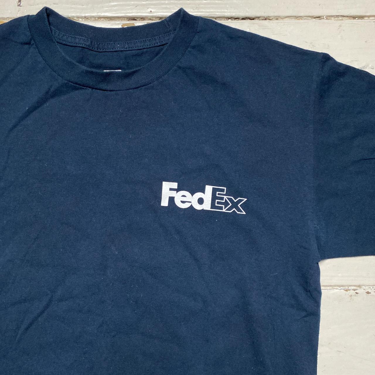 FedEx Navy and White T Shirt