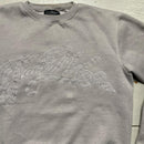 Track Mafia Grey and White Embroidery Stitch Jumper (S)